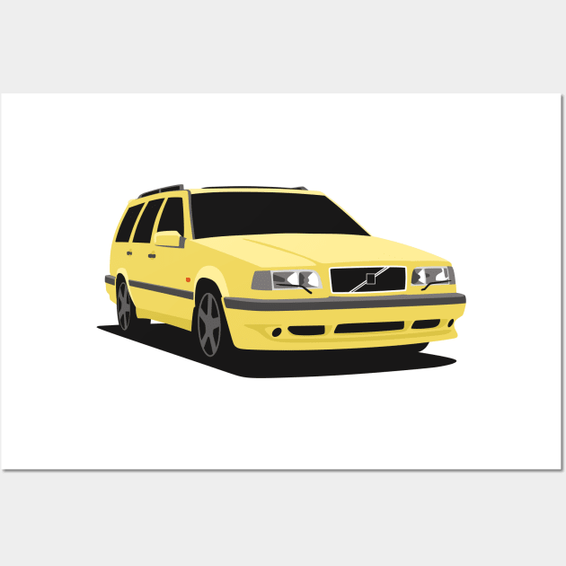 Volvo 850 T5R Wall Art by TheArchitectsGarage